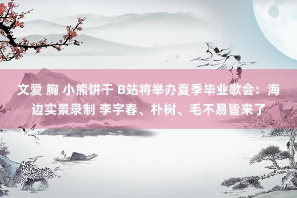 文爱 胸 小熊饼干 B站将举办夏季毕业歌会:海边实景录制 李宇春、朴树、毛不易皆来了