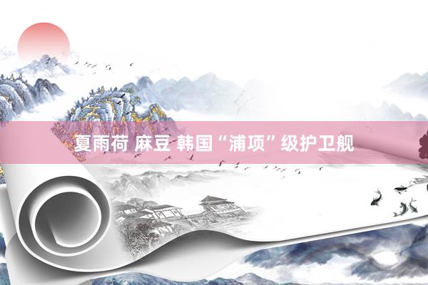 夏雨荷 麻豆 韩国“浦项”级护卫舰