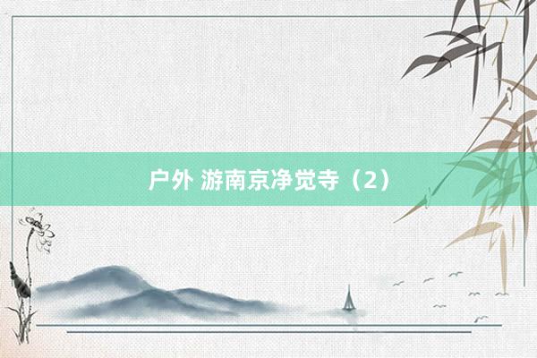 户外 游南京净觉寺（2）